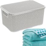 BranQ Tartály 10L Szabadon Álló Szellőző Rendszerező Kosár Branq Antik Fehér (1723 - biel antyczna)