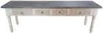 AdTrend Masa lemn alb gri 160 x 40 x 50 cm (119308)