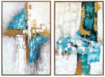 AdTrend Set 2 tablouri decorative canvas abstract 60 x 90 cm (119611)