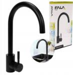 TOYA Konyhai Mosogató Csaptelep Álló, Fekete (75852)