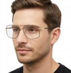 Estillo Férfi Számítógép szemüveg távirányítóval Nagy Estillo márkás Ingyenes Ajándékok (EST-131K-16 Męskie duże z filtrem Blue Light)