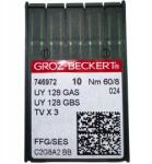 Groz-Beckert Tűk Varrógépekhez Groz Beckert Render Golyó UY128GAS 60/8SES (UY128GAS 60/10 SES)