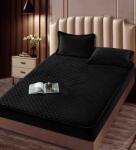 Jojo Home Husa de pat matlasata tip topper + 2 fete de perna 50x70cm, neagra - D094 (D094.2)