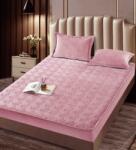 Jojo Home Husa de pat matlasata tip topper + 2 fete de perna 50x70cm, roz - D093 (D093.1)