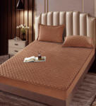 Jojo Home Husa de pat matlasata tip topper + 2 fete de perna 50x70cm, maro - D095 (D095.2)