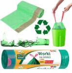 Bee Smart Szemeteszsák Üveghez Zöld 35 Liter 15DB Tekercs Erős Szilárd (PA-34861)