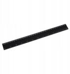 D. rect Alumínium Vonalzó 30cm Fekete Színű (110261)