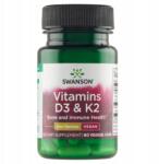 Swanson Vitamin D3 2000IU & K2 75 mcg 60 db kapszula (087614028767)
