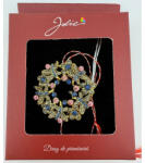 Flippy Brosa Vintage, Jolie, Material Metal, Ambalaj Carton, Dimensiune Brosa Aproximativ 4-6 cm, Model Coronita cu Libelule, Multicolor (teo-165152)