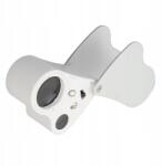  Nagyító Mini Mikroszkóp, ékszer nagyító, 60X/30X, LED világítás (06977619063310)