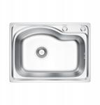 Melanstar Konyhai mosogató egymedencés 58x43 cm MikroDekor Melanstar (MEL5843MD)