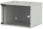 Deckro Rack 19 9U 540x400, de perete, dezasamblat, usa fata sticla, gri, capacitate 30kg, seria D-SOHO BASIC, DECKRO DSOB544009UG1 (DSOB544009UG1)