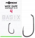 Korda Pontyozó horgok Korda Basix Wide Gape méret 4 (KBX002)