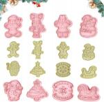  Süteményformák Karácsonyi formák Karácsonyi keksz dekoráció 8 db (ad)