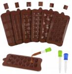  Csokoládé Formák Szilikon Különböző Minták 6 db 122 Darabok Egyszerre (B0CXPG8HNL)