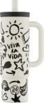 24Bottles Pahar termic Viva la Vida, cu pai, 800 ml (002281)
