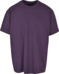 Build Your Brand BY 102 / Férfi túlméretezett, vastag pamut póló - lila éjszakai 5XL (560102ahd15)