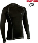 DURAS PATRIK / Közepesen meleg férfi póló 100% merinógyapjúból - fekete S (170225)