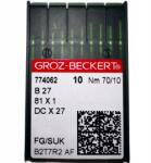 Groz-Beckert Varrógéptűk Beckert Overlock Golyó B27 DCx27 70/10SUK (B27 DCx27 70/10 SUK)