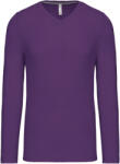 Kariban V-NECK K358 / Férfi hosszú ujjú póló - lila M (20K35835002)