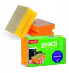 Paclan 2 Db-os Készlet KÉTOldALÚ Szivacs Edénymosogatáshoz, Sima Erős Karcolófelülettel (136664)