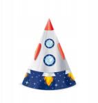 PartyPal Kozmosz party sapka 16x10cm 6db