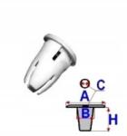 Polcar Küszöbléc Rögzítő Klipsz Mercedes W201 W202