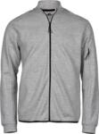 TEE JAYS TJ5704 ATHLETIC / Férfi cipzáras kapucnis pulóver - szürke XL (18570461004)