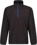 Regatta NAVIGATE TRF 691 / Férfi negyedzáras cipzáras polár pulóver - fekete/királykék S (36F691zv401)