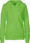 Neutral O 83301 / Női biopamut kapucnis pulóver - lime XL (77833112204)