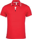 Kariban K245 / Férfi pólóing - piros/fehér/sötétkék M (20K24588202)