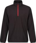 Regatta NAVIGATE TRF 691 / Férfi negyedrészt cipzáras polár pulóver - fekete/klasszikus piros XXL (36F691y2805)