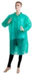 PROFOD PD-PLAST / Eldobható kabát gombokkal - zöld XXL (prof_1412)