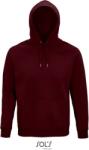 SOL'S STELLAR / Uniszex bio raglan kapucnis pulóver - bordó XXXL (25356837013)