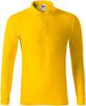 MALFINI MALFINI PIQUE POLO LS 221 / Férfi hosszú ujjú pólóing - sárga XL (2210416)