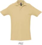 SOL'S SPRING II / Férfi pólóing oldalsó hasítékokkal - homokszínű M (25136212002)