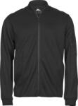 TEE JAYS TJ5704 ATHLETIC / Férfi cipzáras pulóver - fekete M (18570400202)