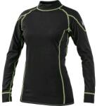 CXS CANIS REWARD / Női funkcionális póló, hosszú ujjú - fekete/zöld XXL (172000380896)