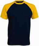 Kariban BASE BALL K330 / Férfi póló - sötétkék/sárga XXL (20K33067805)