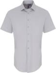 Premier PR 246 / Férfi puha, rugalmas rövid ujjú ing - ezüst M (39024664002)