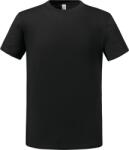 JERZEES 470M ECO PREMIUM / Uniszex biopamut rövid ujjú póló - fekete XL (09470M00204)