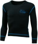 DURAS MATES / Fiú téli merinó hosszú ujjú póló autó mintával - fekete 100 (170315)