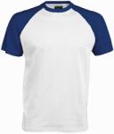 Kariban BASE BALL K330 / Férfi póló - fehér/királykék XL (20K33090704)