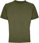 SOL'S SPORTY / Férfi raglan sportpóló - katonai S méret (25193954901)