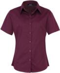 Premier PR 302 / Női rövid ujjú puplin ing - padlizsánkék XS (3903020952b)