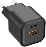 Setty fali töltő USB-A + USB-C 35W LSGaN-AC-351 fekete
