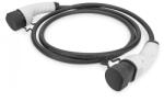 DIGITUS DK-1P32-050 Elektromos jármű töltőkábel, Typ2 - Typ2, egyfázisú 240V, 32A, 7.4kW, 5m