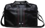 BMW Geanta Laptop BMW BMCB15COMSCAKR, 16 ", Piele Ecologica/Nylon, Maner exterior (Negru/Rosu) (BMCB15COMSCAKR) Geanta, rucsac laptop