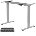 FlexiSpot E1 Pro Elektromos Íróasztal Láb, Szürke, Kétmotoros, 70-120 cm Állítható, 100 kg Teherbírás, Memóriagombokkal (E1S-PRO)