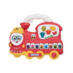 MomKi Jucarie interactiva - Trenulet, cu lumini si sunete, Rosu (MOMKI855-112R)